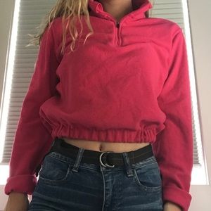 Cropped Columbia sweater